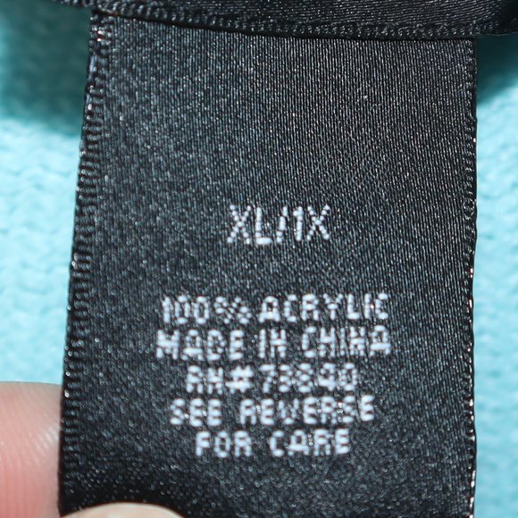 Layers by Lizden Marvelush Turquoise Knit Cocoon Hem Cardigan Women's Size XL/1X - Picture 12 of 12